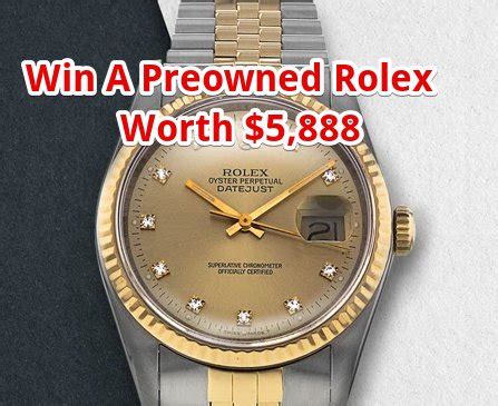 win a rolex watch competition.